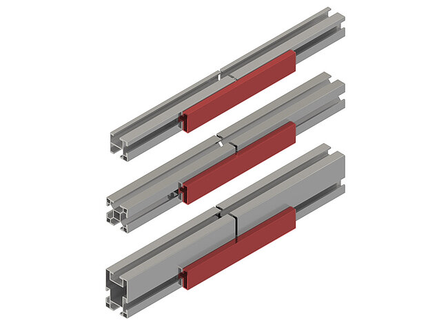 Bild des Steckschienenverbinders (montiert) - © ALTEC PV-Montagesysteme und Komponenten