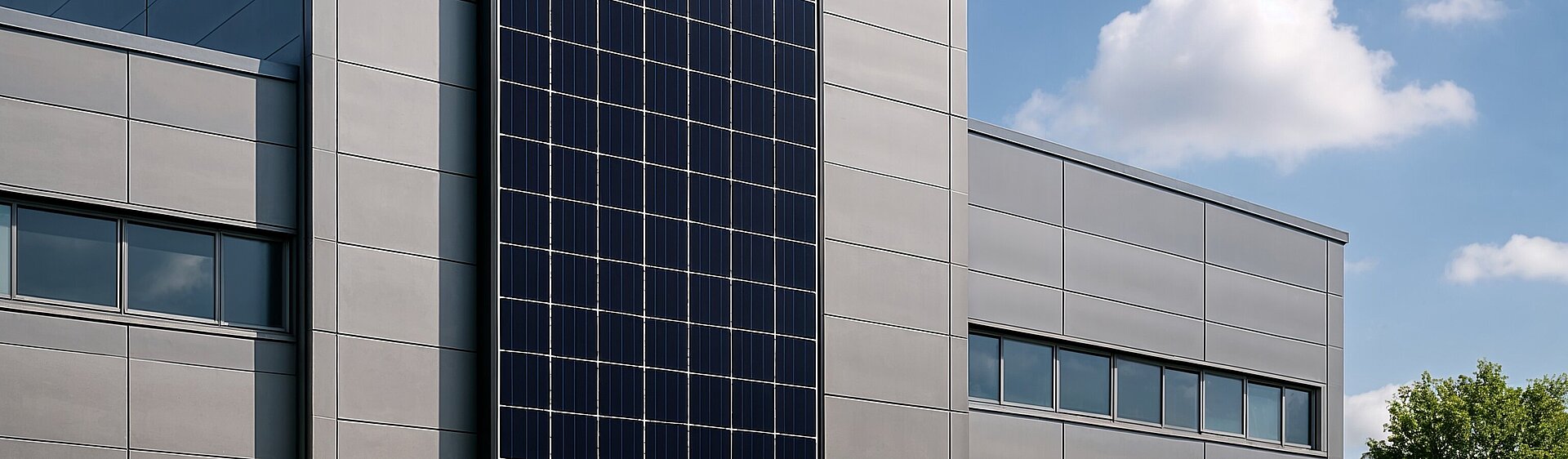 Photovoltaik Fassaden Montagesystem - Beispiel