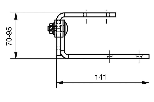 Zeichnung Schindel-Dachhaken