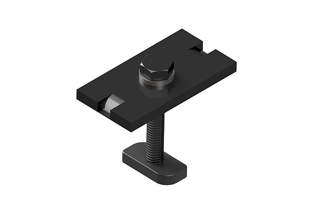 PV Klemmplatte Sechskantschraube Schwarz
