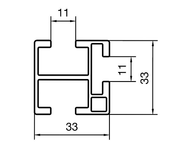 PV Profil 33 x 33