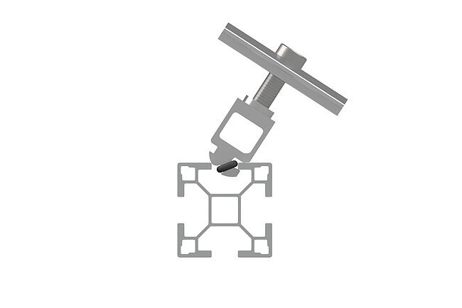 Endklemme universal Zeichnung schräg