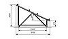 Zeichnung Freiland KIT 18 Module Alpin - Neigung 25°