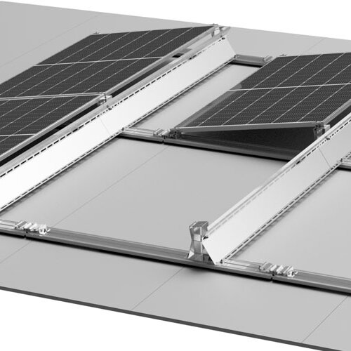 PV Montagesystem Flachdach Süd Kurz