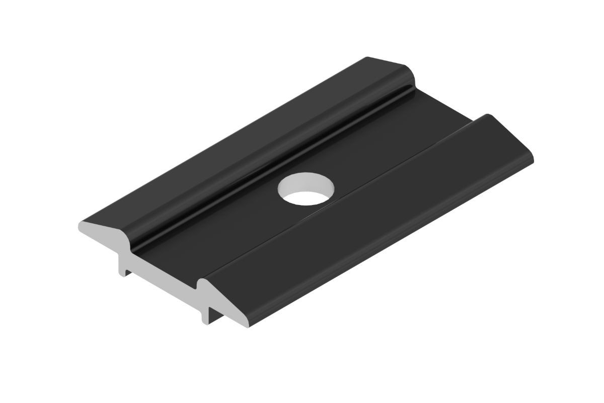 PV Mittelklemme Universal Unmontiert Schwarz