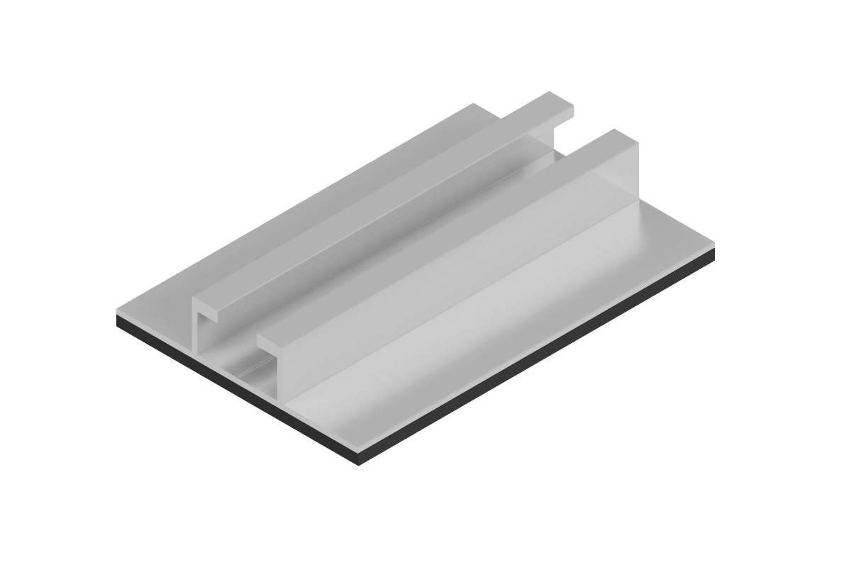 PV Profil 68 x 15 mit EPDM Band
