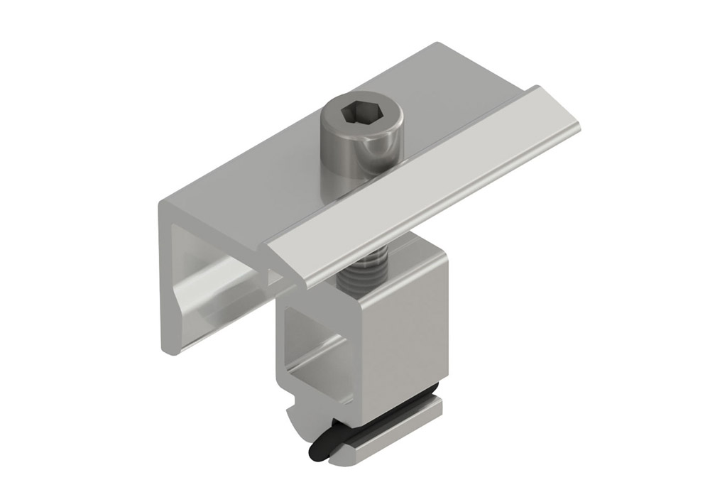 ALTEC PV-Montagesysteme: Endklemme universal für Start- und  Doppelstütze (Klemmung lange Seite) für ALTEC FD_OPTIFLEX 10