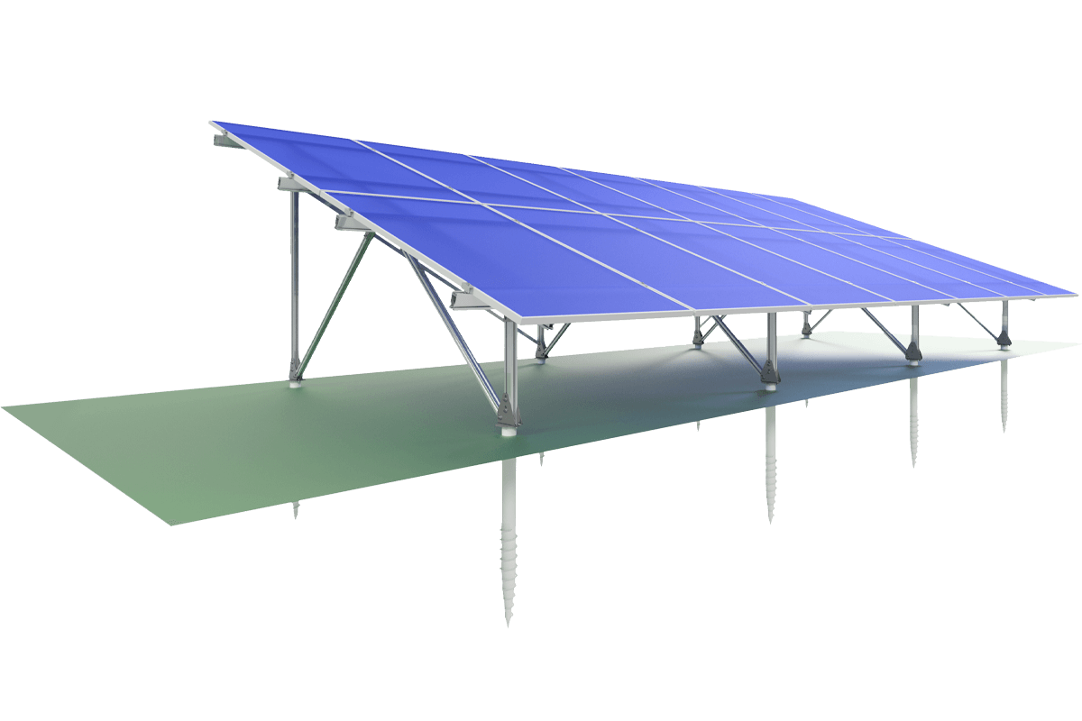 PV Montagesystem Freiland - 14 Module